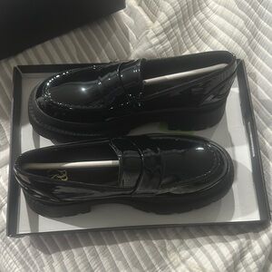 Black Patent Leather Loafers